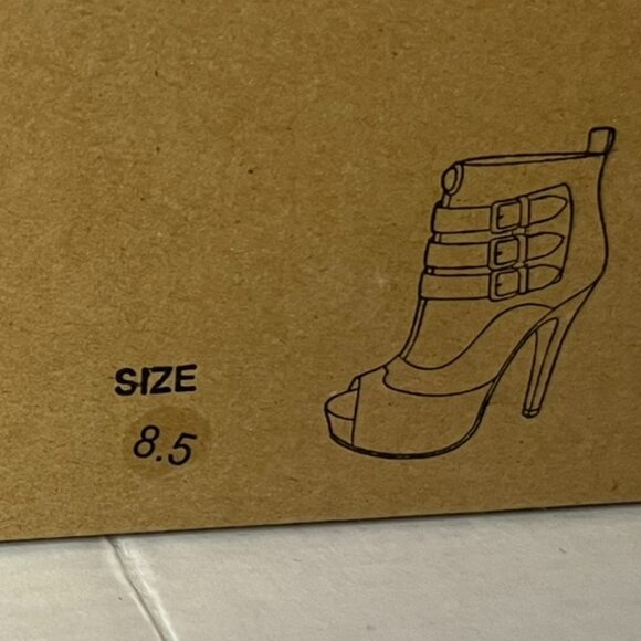 Gorgeous Zigi Soho Sincere Tan Faux Suede Bootie Open Toe Booties 8.5 - Picture 8 of 8